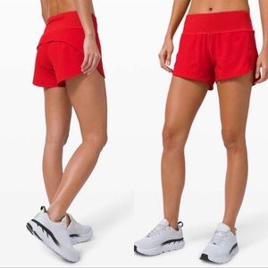 Lulu lemon red speed up short